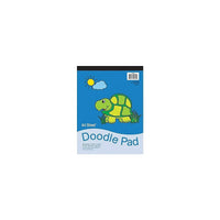 Pacon Art Street White Doodle Pad, 12" x 9"-Size: 12"(H) x 9"(W)