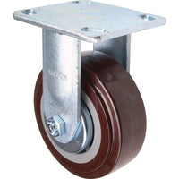 Kleton Caster, Rigid, 5" (127 Mm), Polyurethane, 650 Lbs. (294 Kg.) - 5 Pack-Bolt Hole Size 3/8" (9.52 mm)