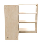 Flash Furniture Bright Beginnings Commercial Grade 3 Tier Wooden Classroom Open Corner Storage Unit, Safe, Kid Friendly -Natural-Reachable Height Ideal for Toddler through Early Elementary