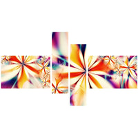 Designart Crystalize Pink Floral Canvas Art Set, (PT3013-279)-Print