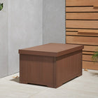 TRINITY EcoStorage 70 Gallon Outdoor Deck Box, Amber Brown (THBAB-3108)-70 gallon capacity
