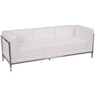 Flash Furniture HERCULES Imagination Series Contemporary Melrose LeatherSoft Sofa with Encasing Frame - White-Modular Sofa