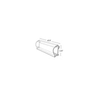Azar Displays 2.25" x 47.5" Plastic C-Channel (600041)-Made from plastic