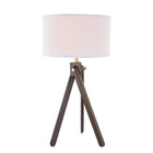 Union & Scale Essentials LED Table Lamp - Espresso/White-LED 5W Included