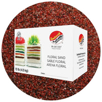 Sandtastik Floral Coloured Sand, 10 lb (4.5 kg) Box, Brick-Coarse grain with natural sparkle throughout