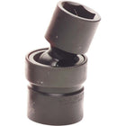 Gray Tools 20mm X 1/2" Drive, 6 Point Standard Length, Universal Joint Socket, Black Impact-Size: 20mm