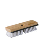 Vileda Polypropylene Utility Deck Scrub Brush with Squeegee - White-Utility deck scrub brush
