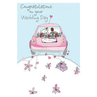 Rosedale 5-1/2" x 8" Congratulations On Your Wedding Day Greeting Cards And Envelopes, 12 Pack (18011)-Printed on premium uncoated card stock