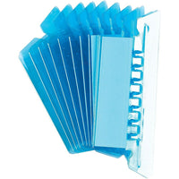 Pendaflex Blue Flexible Tabs - 2" - 25 Pack-Soft plastic tab is designed to allow for easy insertion into hanging folders