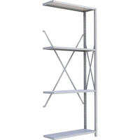 Metalware RK312 Boltless Shelving Unit, 4-Shelves, 36" x 24" x 88", Light Grey-Adjustable shelving system that provides high strength, yet economical storage capacity for your needs