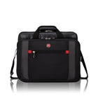 Swiss Gear Topload Laptop Briefcase - 15.6" - Black (SWA0586)-Comfortable carry handle with velcro