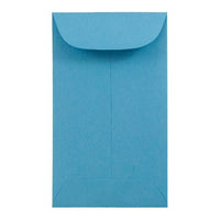 JAM Paper #3 Coin Envelopes, 2.5 x 4.25, Brite Hue Blue Recycled, 1000 Pack-Coin Envelopes