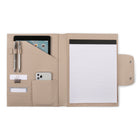 Tru Red Minimal Padfolio - Vegan Leather - Cream (WRC2396TR-CREAM)-3 pen/USB loops