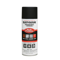 Rust-O-Leum Multi-Purpose Enamel Paint - 12 oz. - Ultra-Flat Black (KQ226)-Colour: Ultra-Flat Black
