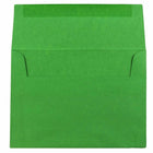 JAM Paper A6 Invitation Envelopes, 4.75 x 6.5, Brite Hue Green Recycled, 250 Pack (67195H)-Blank interior for personalized message