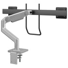 Humanscale M8.1 Monitor Arm with Dual Crossbar + Handle - M81CMSBHB-Ships unassembled to reduce packaging size and its modular links allow users to quickly design the most productive space without additional parts - all effectively saving resources, energy and shipping costs to get from factory to office