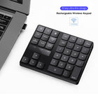Speedex 35 Keys 2.4Ghz Wireless Rechargeable, Numeric Keypad, Keyboard - Black-Type: Numberpad