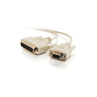 C2G DB25 Male to DB9 Female Null Modem Cable, 1.8m/6' (3019)-Our line of null modem serial cables allows two DTE or DCE devices to communicate with no conflict in data transmission.