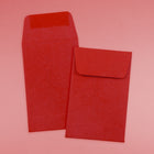 JAM Paper #1 Coin Envelopes, 2 1/4 x 3 1/2, Red Recycled, 100 Pack-Gum