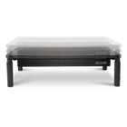 Allsop Metal Art Tri-Level Adjustable Monitor Stand with Drawer - Black-Sleek design with a sturdy powder-coated metal platform
