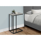 Monarch Specialties 3762 Accent Table - 25"H/Grey/Black Metal-Assembly required: Illustrated instructions and all hardware are provided for convenience (additional tools may be needed)