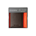 Champs Leather RFID Mag Hybrid Wallet - Khaki-Slot pockets for additional storage of cards and receipts