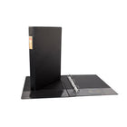 Wilson Jones Heavy Duty 1" D-Ring Binder - Legal Size - Black-Medium weight, suede-grain vinyl sealed over thick recycled chipboard covers