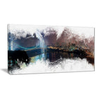 Designart Bridge to the City Cityscape Canvas Art Print, (PT3316-40-20)-Print