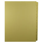 Mark Maker Legal Exhibit Index Tab Set of Buff Single Tabs, 1/25th Cut, Letter Size, No Holes, Number 1 - 25-Buff Single Tabs, 1/25th Cut