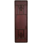 Flash Furniture 30" x 96" Rectangular Mahogany Melamine Laminate Folding Banquet Table-Brown T-Mold Edge Band