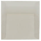 JAM Paper 6 x 6 Square Envelopes, Platinum Translucent Vellum, 100 Pack (PACV576g)-Platinum silver