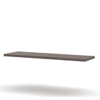 Pro-Linea Bridge, Bark Grey-Durable 1.5" commercial grade work surface with melamine finish that resists scratches, stains and wears. Deluxe thick PVC edge. Square metal legs with silver finish. The Legs feature levelers to adapt to any floor irregularities. This unit meets or exceeds ANSI/BIFMA performance standards.