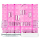 Azar 24-Piece Pegboard Wall Organizer Kit with Two Panels and Accessory Assortment - Pink-Sold in Multiples of: 1