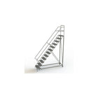 Tri-Arc Safety Slope Rolling Ladder, 12 Step, 120" x 116", Serrated (KDEC112242)-Frame Material: Steel