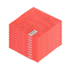 Globe Commercial 3131R Microfiber Cloth - 14" x 14" - Red - 200 Pack-Available in red