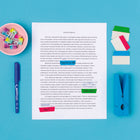 Avery Ultra Writable Tabs - 2" x 1½" Multi Use Repositionable Two Sided - Primary Colour - 48 Pack-UltraTabs for School – Use as note tabs to highlight study guides, textbooks, and reference materials without damaging pages. The clear adhesive bodies allow you to make notes and see the text underneath