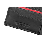 Champs Black Label Leather RFID Bi-fold Wallet, Black-2 slot pockets