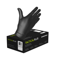 Forcefield Tactical PLUS Nitrile Powder-Free Gloves - Black - Medium - 100 Pack-Medical grade