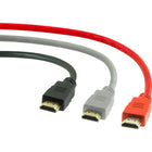 Staples 4' High-Speed HDMI Cables, Red/Grey/Black, 3 Pack-Deliver HD video and audio to your HDTV