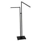 Eddie's 2 Arm Clothing Racks - Adj 48" - 72" Height - Matte Black-Clothing Rack