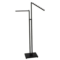 Eddie's 2 Arm Clothing Racks - Adj 48" - 72" Height - Matte Black-Clothing Rack