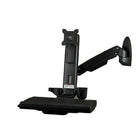 StarTech Wall-Mounted Sit-Stand Desk, Single Monitor (WALLSTS1)-Keyboard Tray Dimensions: 8.1" x 17.7"