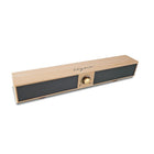 Ligno Retro Style Wireless Bluetooth Speaker by M, Light Brown (72287)-Connect via the aux cable included if you prefer to go wired
