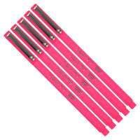 Marvy Uchida Ultra Fine Felt-Tip Pen - Pink - 5 Pack-Colour: Pink