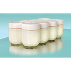 Euro Cuisine GY1920 Glass Jars for Yogurt Maker, Set of 8 with Lids-BPA Free lids