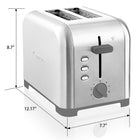 Kenmore 2-Slice Toaster - Grey and Silver Stainless Steel-Contemporary stainless steel design