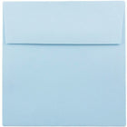 JAM Paper 7.5" x 7.5" Square Envelopes, Baby Blue, 25 Pack (21514973)-Square invitation envelope