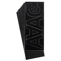 Westcott 3" Helvetica Letters, Black-Weather resistant professional quality permanent adhesive vinyl lettering