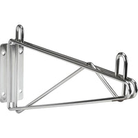 Chromate Wire Shelving, Direct Wall Mounts, RL900, 12 Pack-Single shelf support, 24"