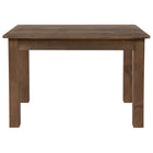 Flash Furniture 46" x 30" Rectangular Antique Rustic Solid Pine Farm Dining Table-Rustic Style